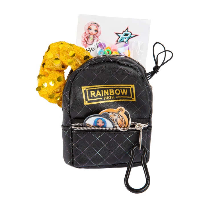 Hobbybedarf Mini Rucksack mit Zubehor RAINBOW HIGH schwarz Kunstzubehor mit kostenlosem Versand Artmie