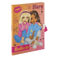 BESTIES A5 Tagebuch mit Schloss 60 Blatt