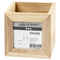 Bleistifthalter aus Holz mit Rahmen