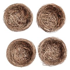 Dekorative Naturnester 9 cm / 4er Set