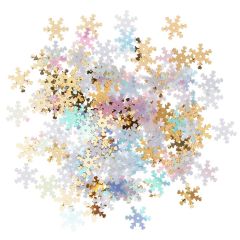 Dekorativer Glitter mit Loch | Schneeflocke 15 g