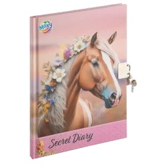 Horse Secret Diary mit Schloss & Schlüssel A5 60 Blatt von MOXY