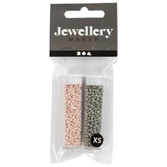 Rocaille-Perlen 1,7 mm, Satz von 2x7 g | Assortierte Farben