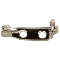 Silberne Metall-Broschenschließe - 10er-Pack | Verschiedene Größen