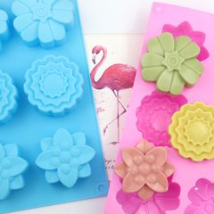 Silikonform für Guss - Blumen