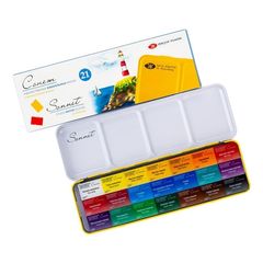 Sonnet Aquarellset im Metallkoffer - 21 Stück
