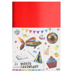 Spiegelkarton Pack A4 250 GSM - 10 Blätter, 10 Farben