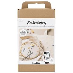 Stickerei Starter Kit | Blumen | Schmetterling